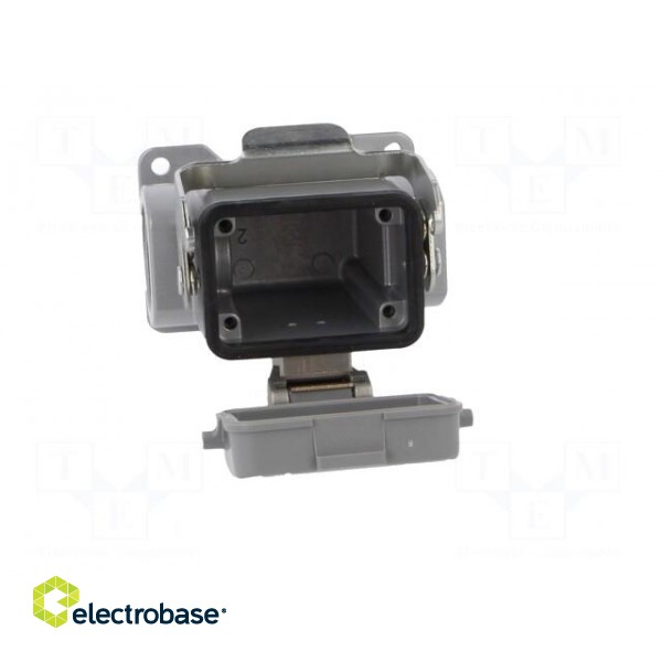 Enclosure: for HDC connectors | C146 | size E6 | with latch | M32 image 9