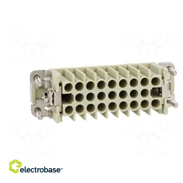 Connector: HDC | contact insert | female | Han® D | PIN: 25 | 25+PE | 10A image 5