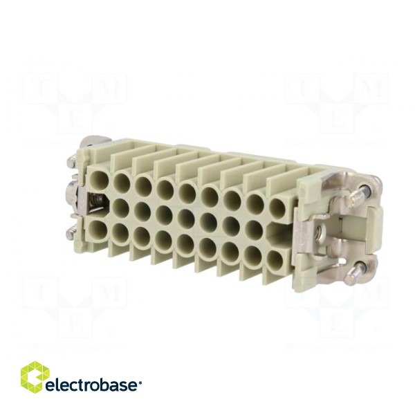 Connector: HDC | contact insert | female | Han® D | PIN: 25 | 25+PE | 10A image 6