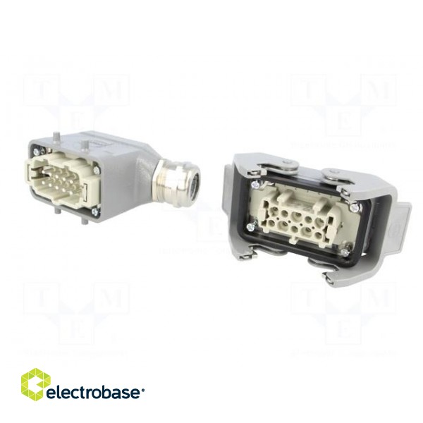 Connector: HAN | male + female | plug + socket | Han Kit | PIN: 10 paveikslėlis 2