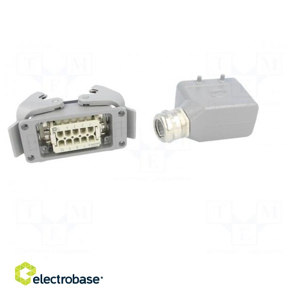 Connector: HDC | male + female | plug + socket,complete set | 10+PE image 5