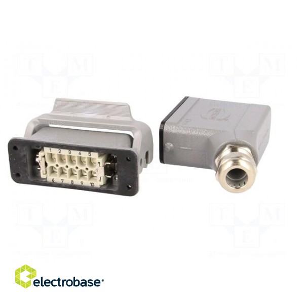 Connector: HDC | male + female | plug + socket,complete set | 10+PE image 5