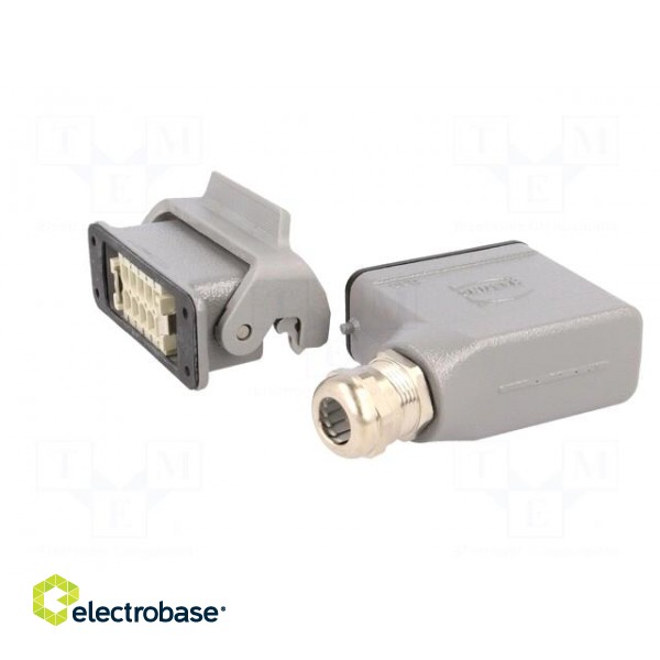 Connector: HDC | male + female | plug + socket,complete set | 10+PE image 6