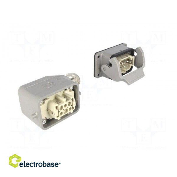 Connector: HDC | male + female | plug + socket,complete set | PIN: 6 image 8