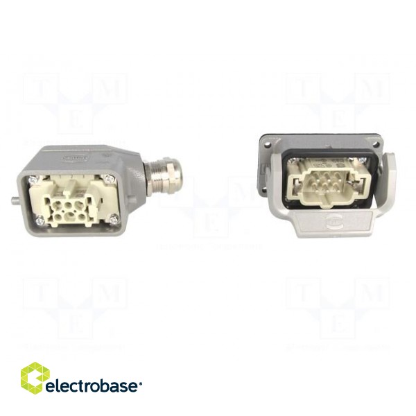 Connector: HDC | male + female | plug + socket,complete set | PIN: 6 image 9