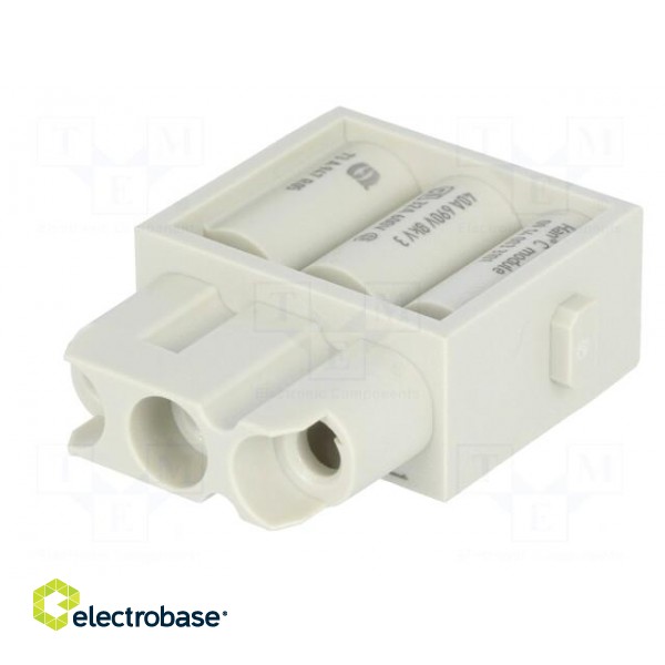 Connector: HAN | module | female | Han Modular C | PIN: 3 | w/o contacts image 6