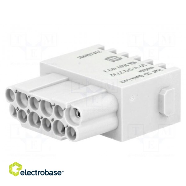 Connector: HDC | module | female | Han-Modular® | PIN: 12 | 10A | 250V image 1