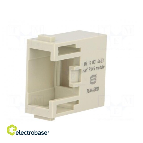 Connector: HAN | module | male | Han Modular RJ45 | straight | 1A | 50V paveikslėlis 6