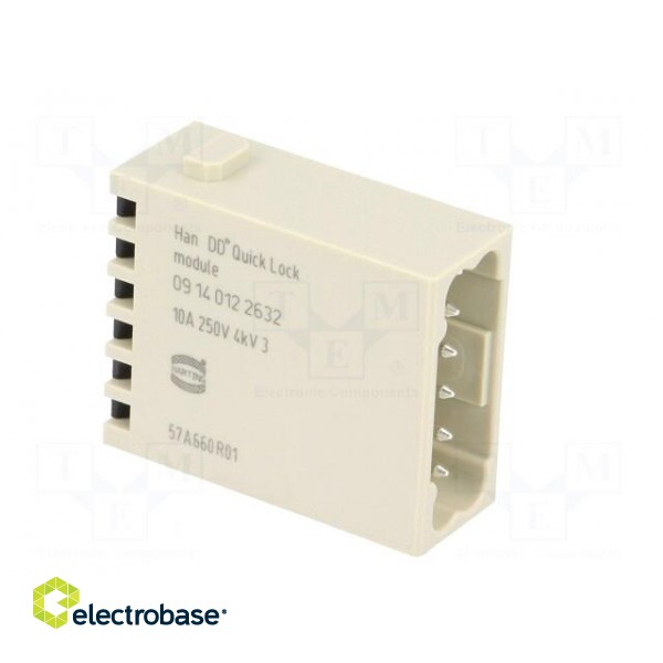 Connector: HDC | module | male | Han-Modular® | PIN: 12 | 10A | 250V image 8