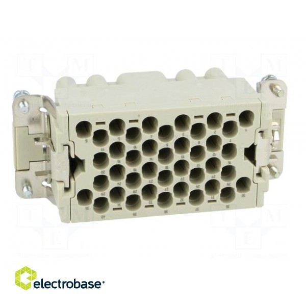 Connector: HDC | contact insert | female | Han® EEE | PIN: 40 | 40+PE image 5