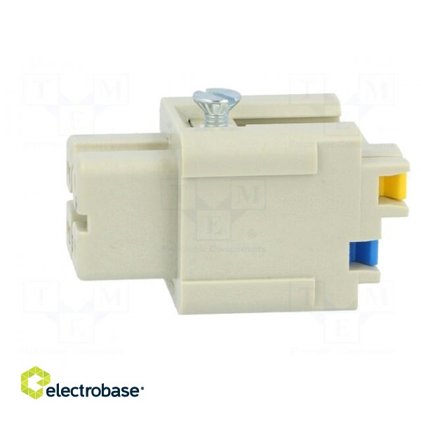 Connector: HDC | contact insert | female | Han® A | PIN: 4 | 3+PE | 10A image 3