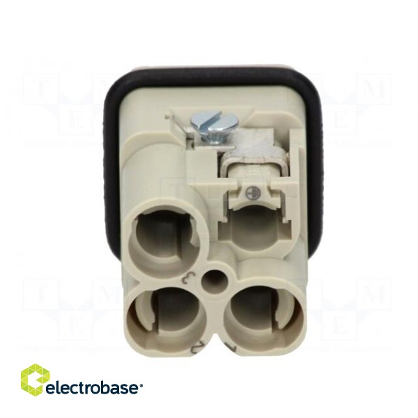 Connector: HDC | contact insert | male | Han Q | PIN: 4 | 3+PE | size 3A image 5