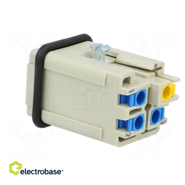 Connector: HAN | male | Quick Lock | PIN: 4 | 3+PE | size 3A | 10A | 600V image 4