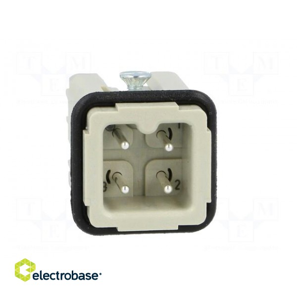 Connector: HAN | male | Quick Lock | PIN: 4 | 3+PE | size 3A | 10A | 600V image 9