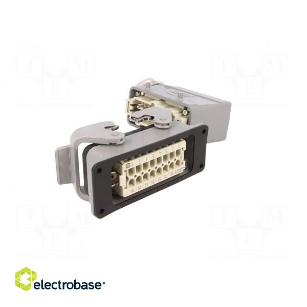 Connector: HDC | male + female | plug + socket,complete set | 16+PE image 4