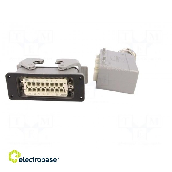 Connector: HDC | male + female | plug + socket,complete set | 16+PE image 5