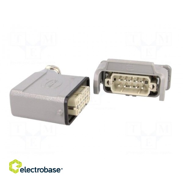Connector: HDC | male + female | plug + socket,complete set | 10+PE image 9