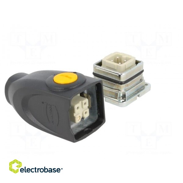 Connector: HDC | male + female | plug + socket,complete set | PIN: 4 image 8