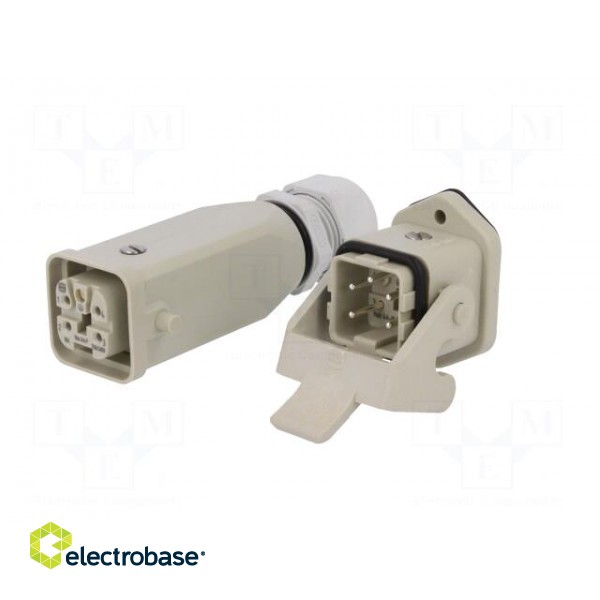 Connector: HDC | male + female | plug + socket,complete set | PIN: 5 image 2