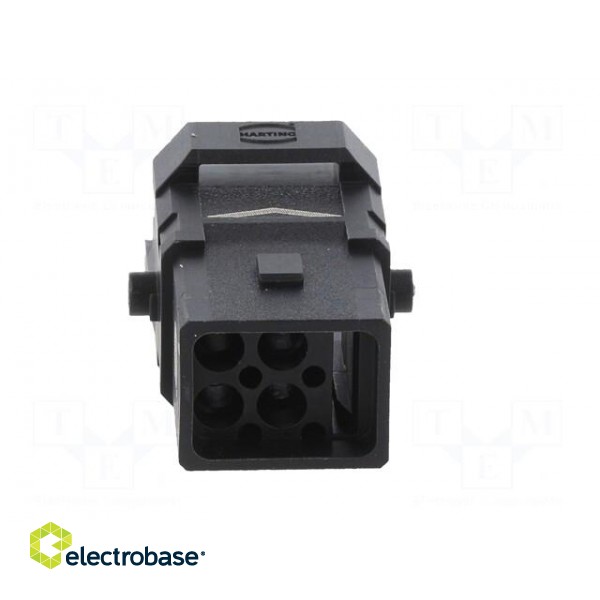 Connector: HDC | contact insert | male | Han® 1A | PIN: 4 | 3P+PE image 5