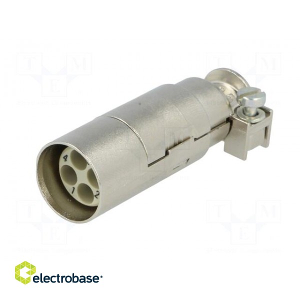 Connector: HDC | male | Han Modular Quintax | PIN: 4 | shielded image 2