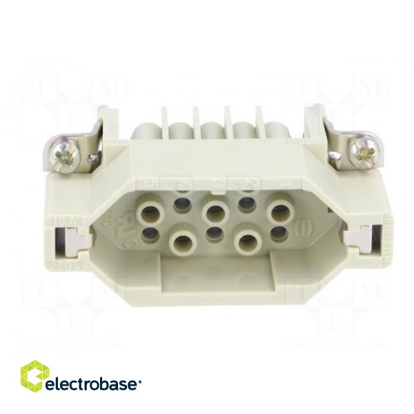 Connector: HDC | contact insert | male | Han® D | PIN: 15 | 15+PE | 10A image 9