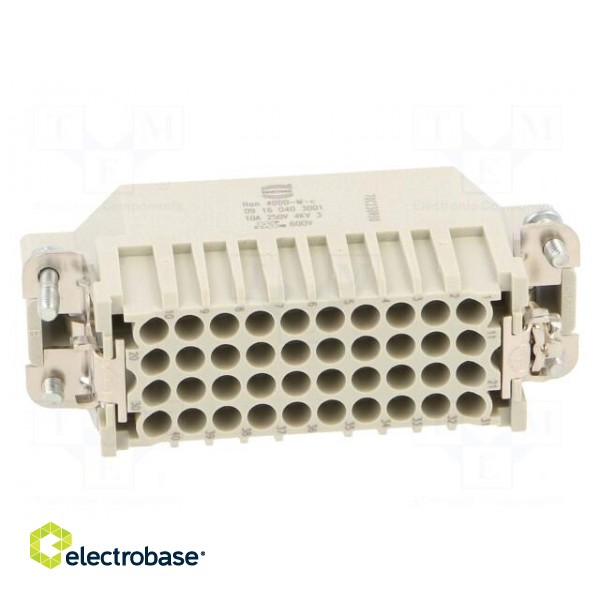 Connector: HDC | contact insert | male | Han® DD | PIN: 40 | 40+PE | 10A image 5