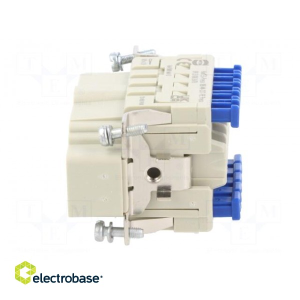 Connector: HDC | contact insert | male | Han® ES Press | PIN: 10 | 10+PE image 3