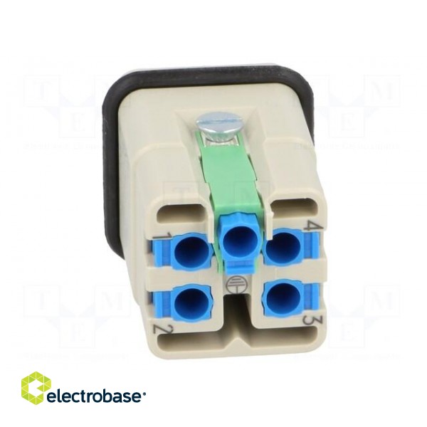 Connector: HDC | contact insert | male | Han® A | PIN: 5 | 4+PE | size 3A image 5
