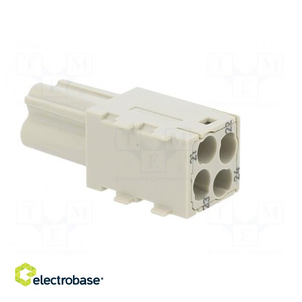 Connector: HDC | module | female | Han-Modular® Domino | PIN: 4 image 4