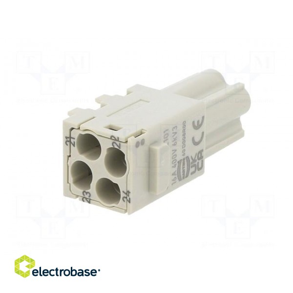 Connector: HDC | module | female | Han-Modular® Domino | PIN: 4 image 6