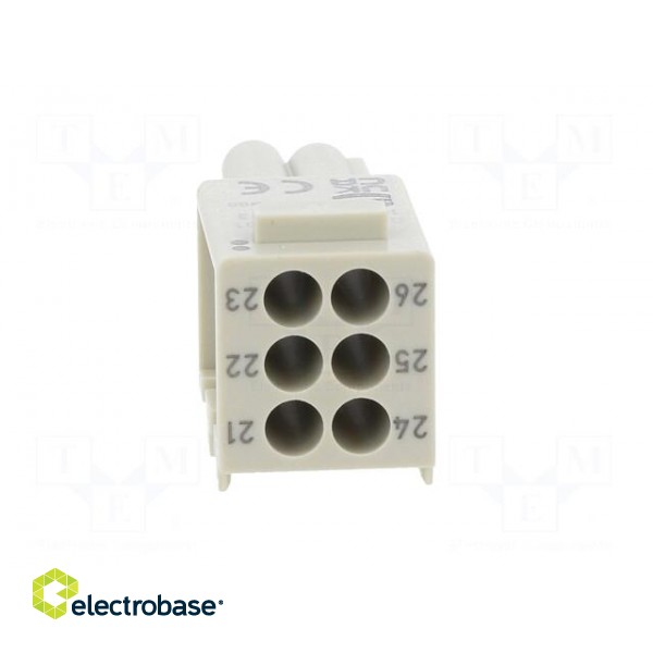 Connector: HDC | module | female | Han-Modular® Domino | PIN: 6 фото 5