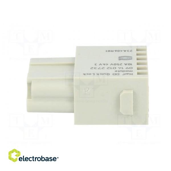 Connector: HDC | module | female | Han-Modular® | PIN: 12 | 10A | 250V image 3