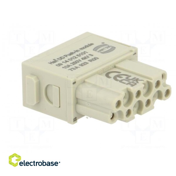 Connector: HDC | module | female | Han-Modular® | PIN: 12 | push-in | 10A image 8