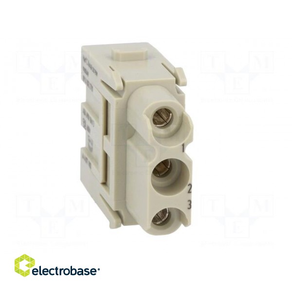 Connector: HDC | module | female | Han-Modular® | PIN: 3 | 40A | 690V image 9