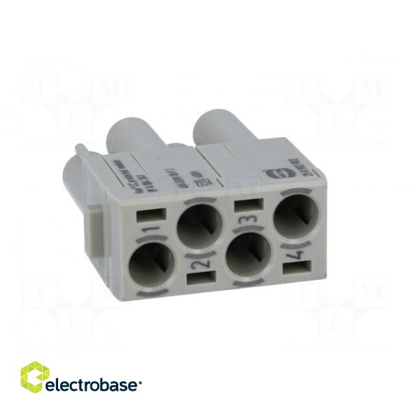 Connector: HDC | module | female | Han-Modular® | PIN: 4 | 40A | 830V image 5