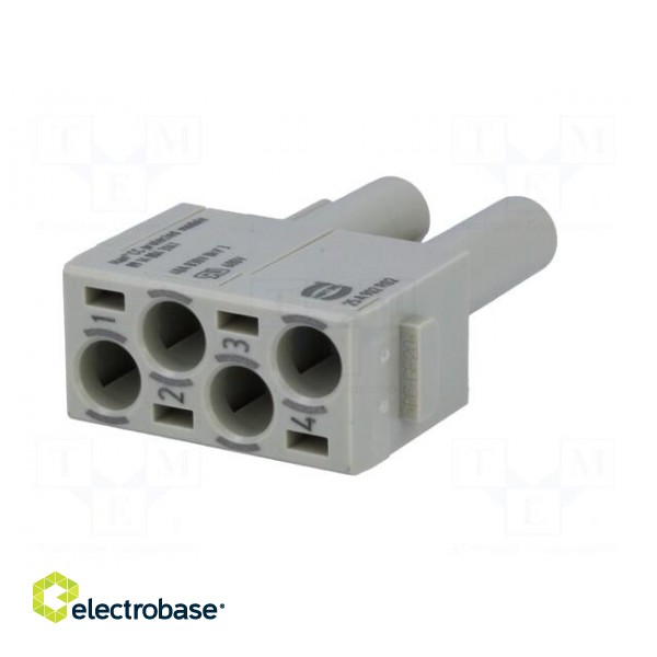 Connector: HDC | module | female | Han-Modular® | PIN: 4 | 40A | 830V image 6