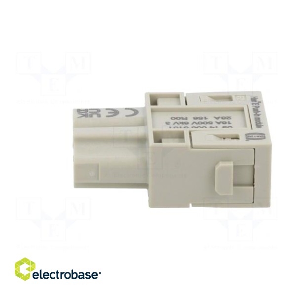 Connector: HDC | module | female | Han-Modular® | PIN: 6 | push-in | 16A image 3