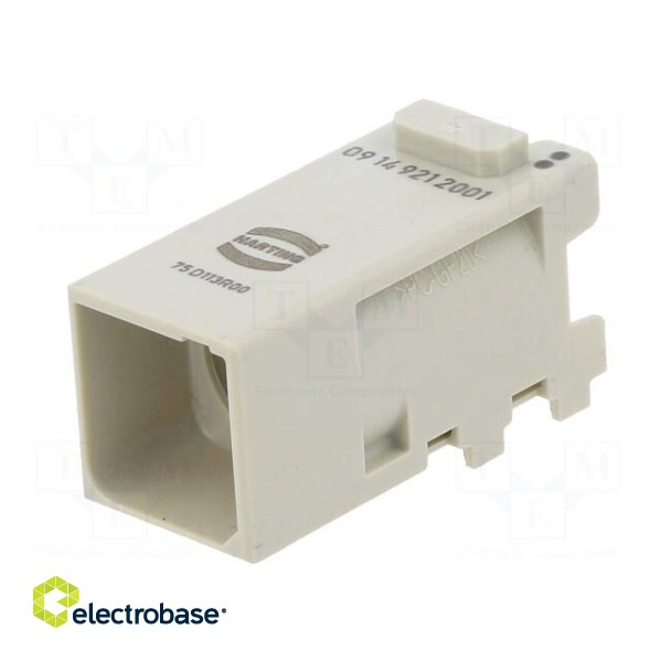 Connector: HDC | module | male | Han-Modular® Domino | PIN: 1 фото 2