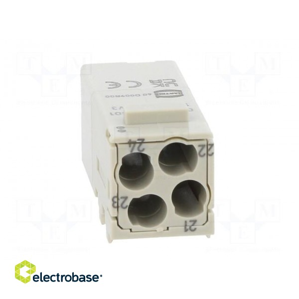 Connector: HDC | module | male | Han-Modular® Domino | PIN: 4 image 5