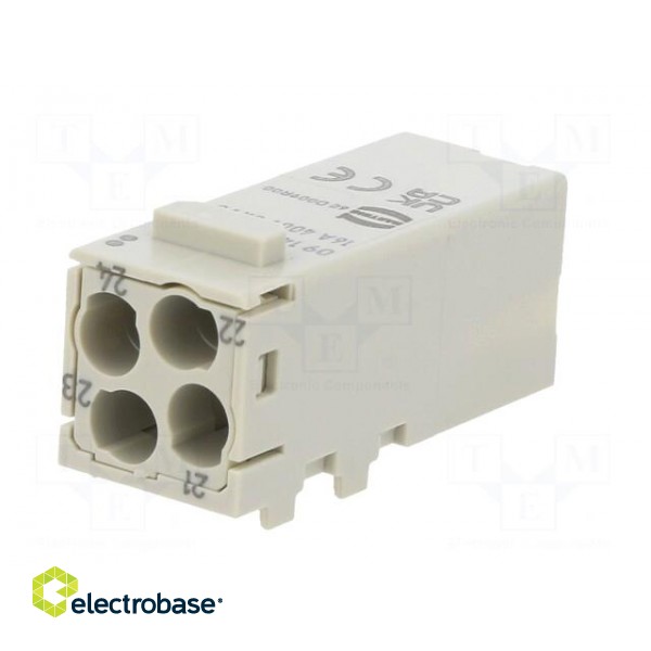 Connector: HDC | module | male | Han-Modular® Domino | PIN: 4 image 6