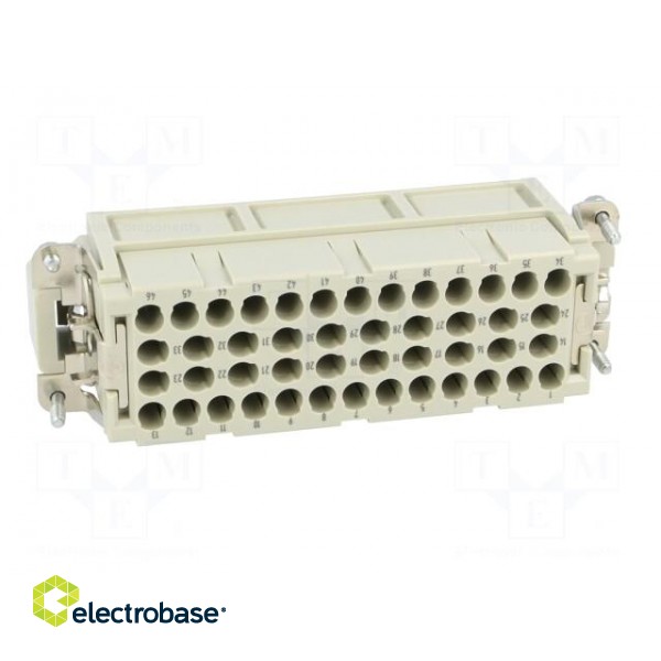Connector: rectangular | male | Han EE | PIN: 46 | 46+PE | size 24B | 16A image 5