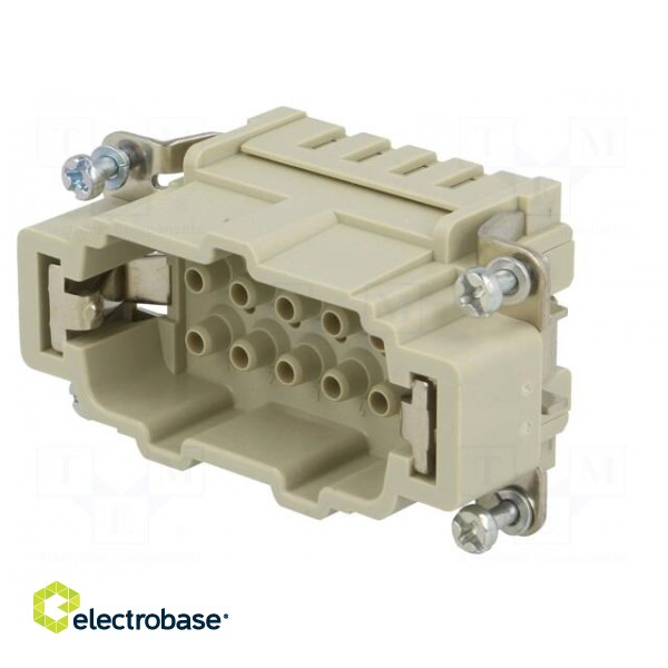Connector: rectangular | male | Han Ex | PIN: 10 | 10+PE | size 10B | 16A image 2