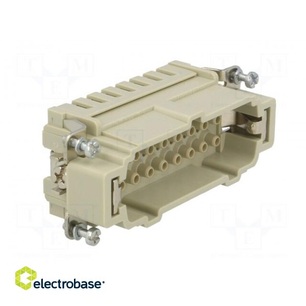 Connector: rectangular | male | Han Ex | PIN: 16 | 16+PE | size 16B | 16A image 8