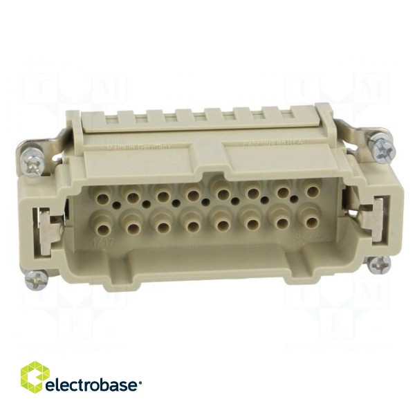 Connector: rectangular | male | Han Ex | PIN: 16 | 16+PE | size 16B | 16A image 9