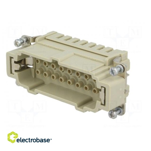 Connector: rectangular | male | Han Ex | PIN: 16 | 16+PE | size 16B | 16A image 2