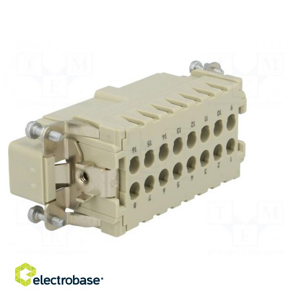 Connector: rectangular | male | Han Ex | PIN: 16 | 16+PE | size 16B | 16A image 4