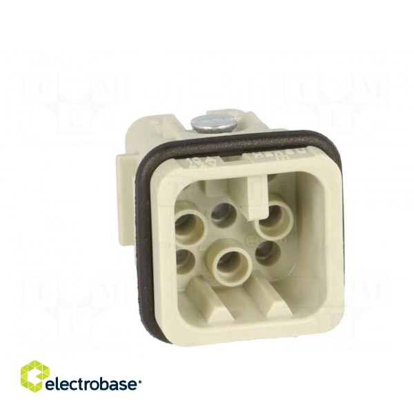 Connector: HDC | contact insert | male | Han® D | PIN: 8 | size 3A | 10A image 9