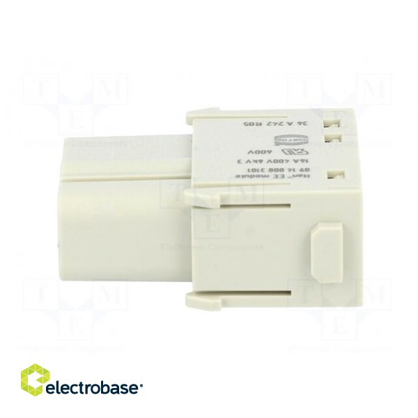 Connector: rectangular | module | female | Han Modular EE | PIN: 8 фото 3