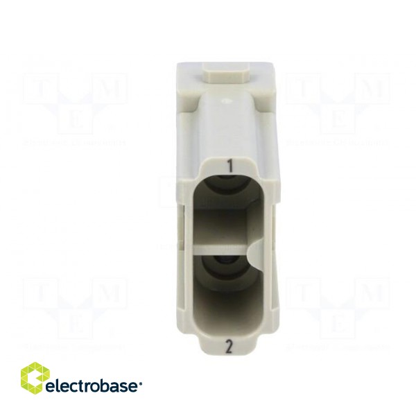 Connector: rectangular | module | male | Han Modular 40A | PIN: 2 | 40A фото 5